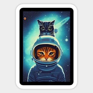 Catronaut For Space and Kitten Lovers Sticker